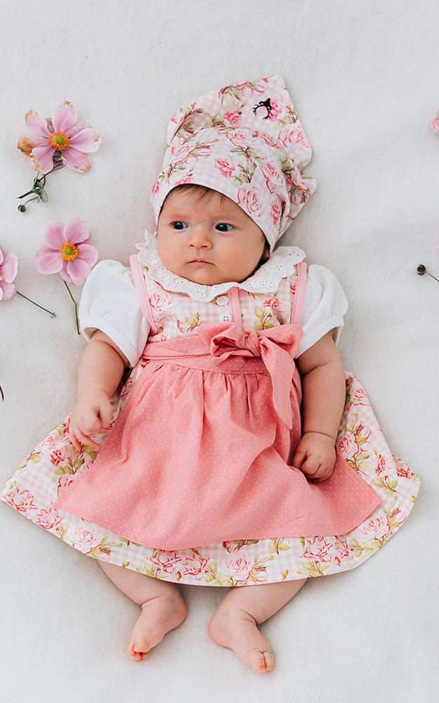 Dirndl rosa mit 2 Schürzen popular